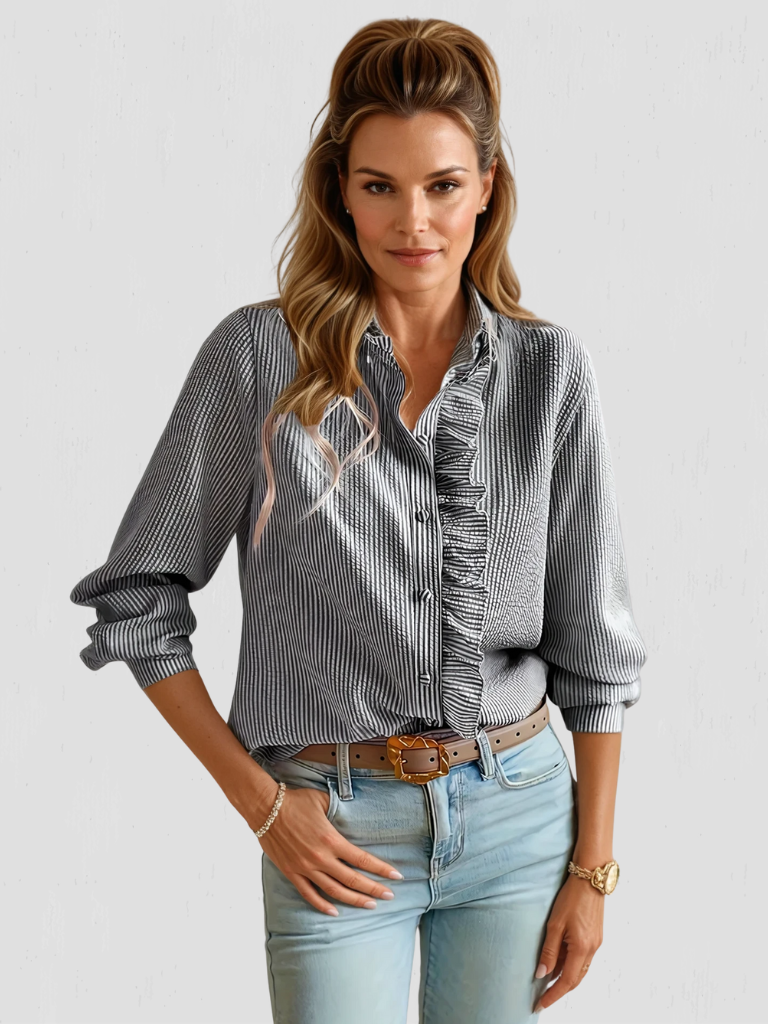 AURORA RUFFLE BLOUSE
