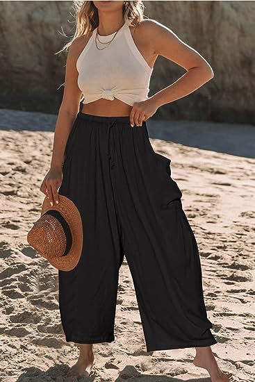 Comfy High Waist Loose Fit Trousers