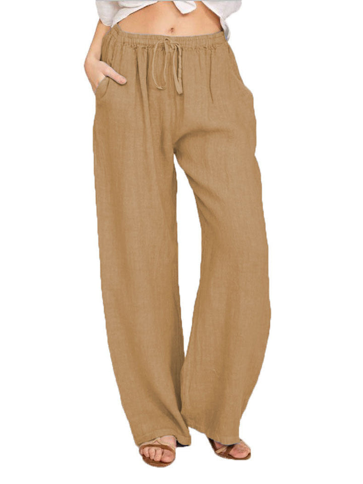Women’s Ice Silk Straight Leg Trousers