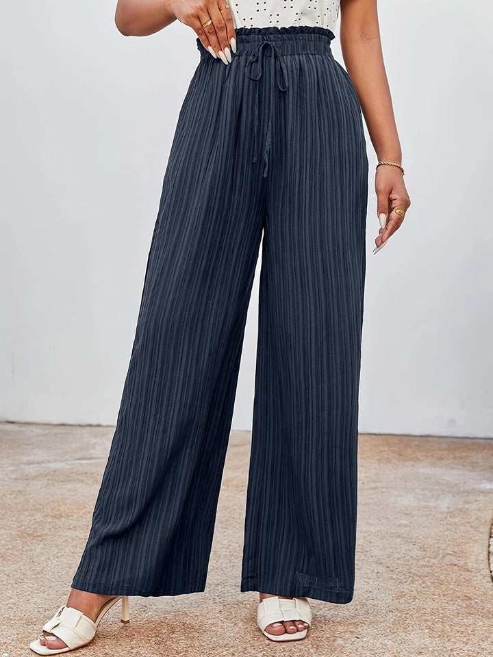 Elastic Waist Woven Trousers