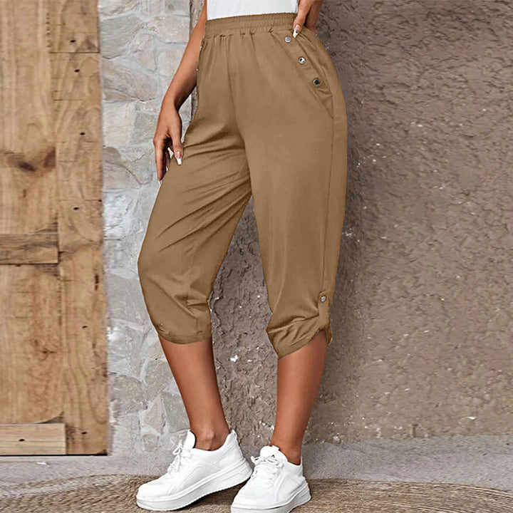 Fashion Casual Elastic Seven Point Pants