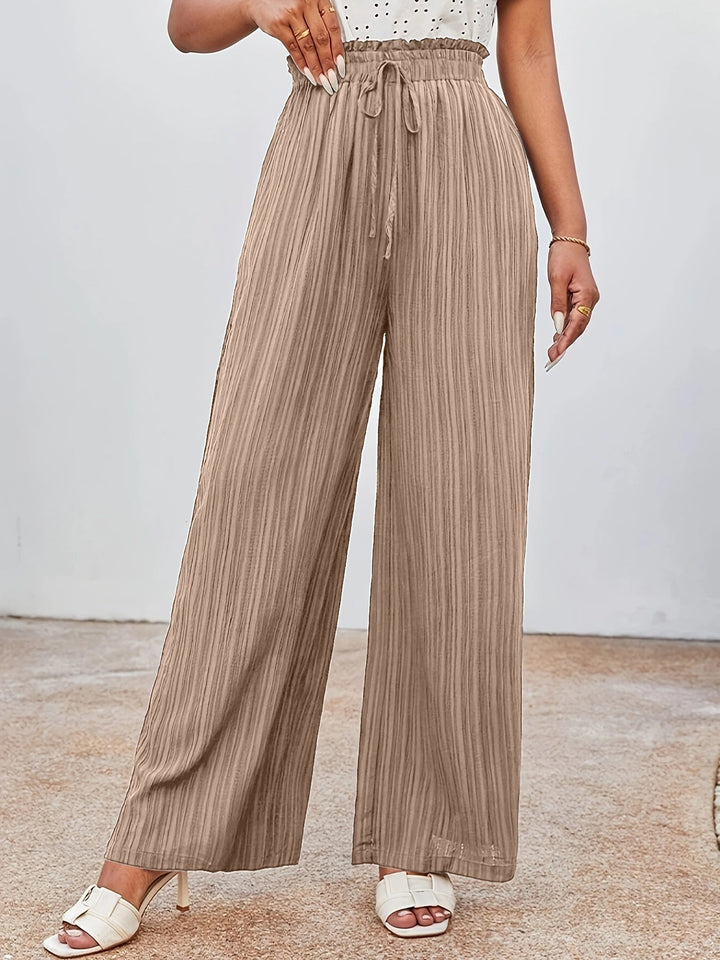 Elastic Waist Woven Trousers