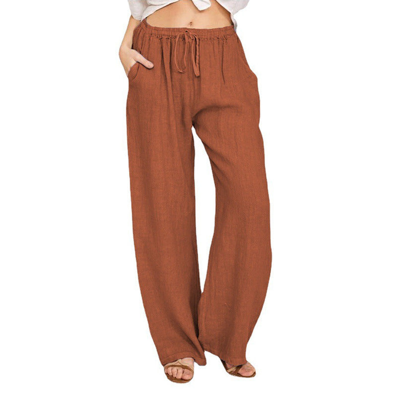 Women’s Ice Silk Straight Leg Trousers