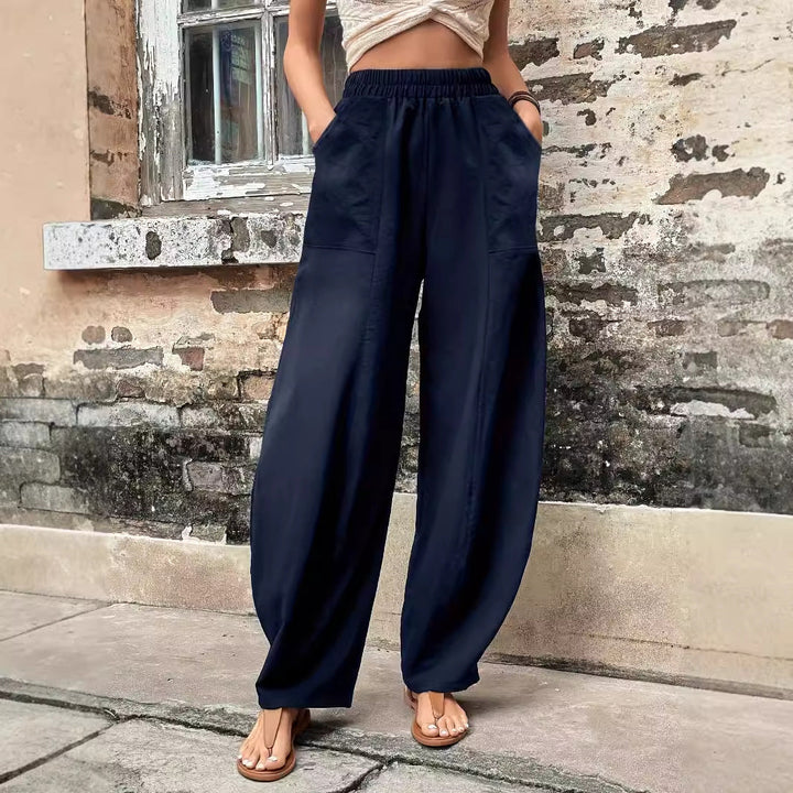 Elastic Waist Cargo Trousers