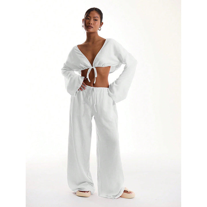 Women’s Ice Silk Straight Leg Trousers