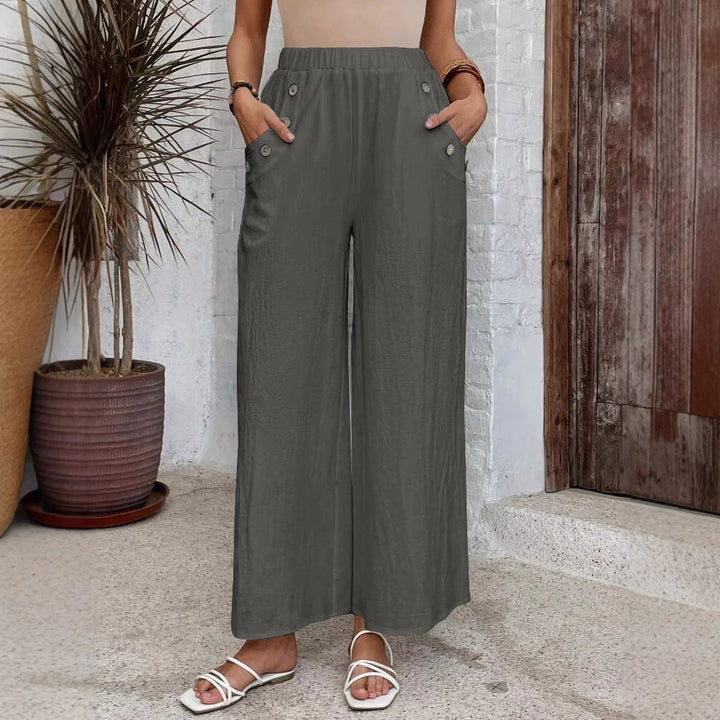 Elastic Waist Loose Casual Trousers