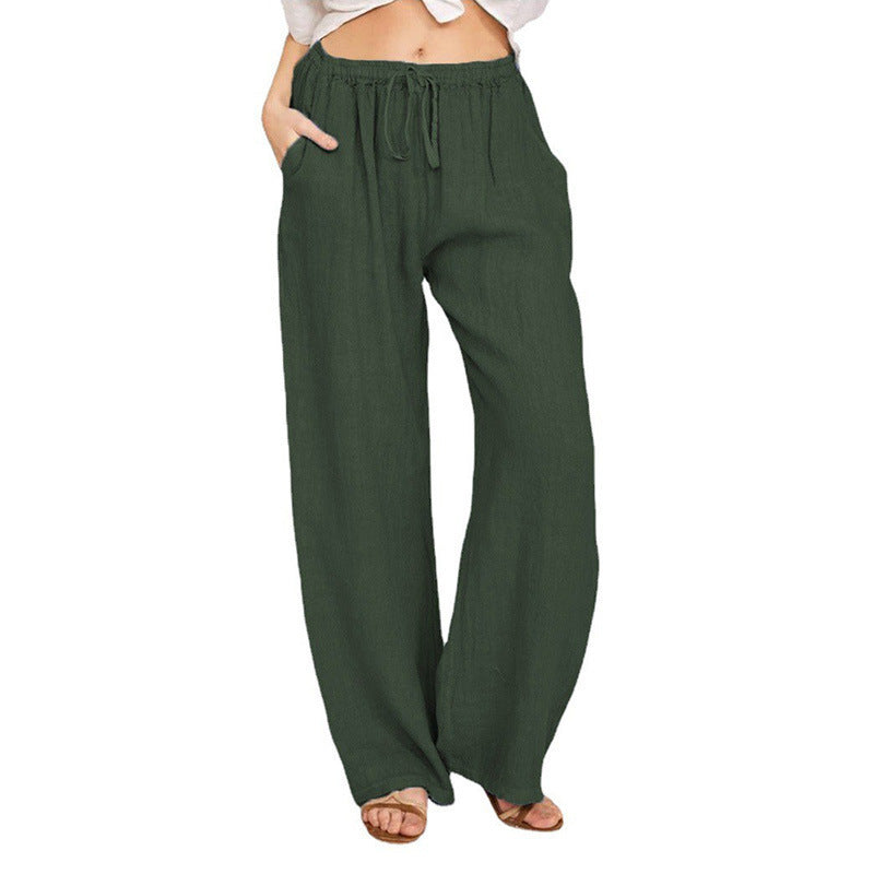 Women’s Ice Silk Straight Leg Trousers