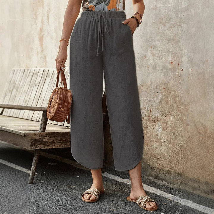 Casual Cotton Drawstring Pants