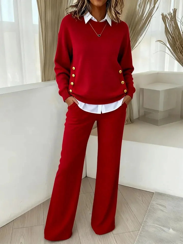 Pavetta - Comfortable Long Sleeve Jersey and Pants Set