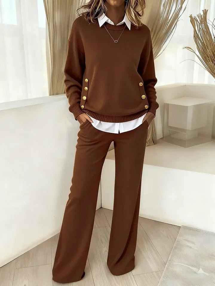 Pavetta - Comfortable Long Sleeve Jersey and Pants Set