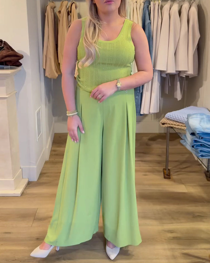 Fashion High-Waist Wide-Leg Pants