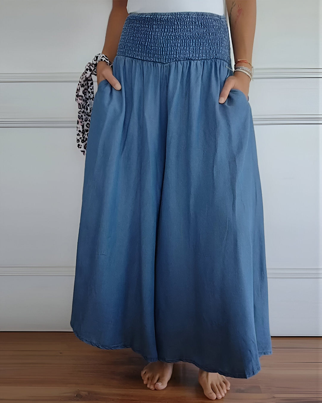 Comfortable Pants with Elastic Waist
