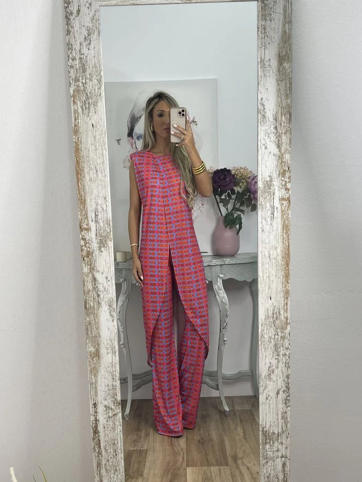Liselotte | Sleeveless Top and Loose Pants Set