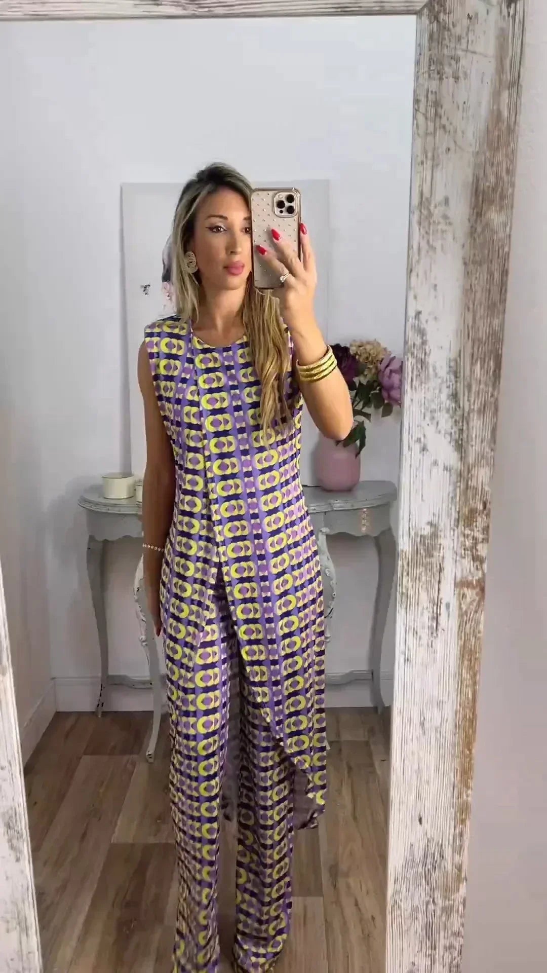 Liselotte | Sleeveless Top and Loose Pants Set